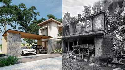 Residential project  #KeralaStyleHouse #keralaarchitectures