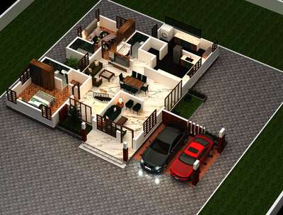 PLAN 3D | INTERIOR FURNITURE LAYOUT 

#FloorPlans #3d