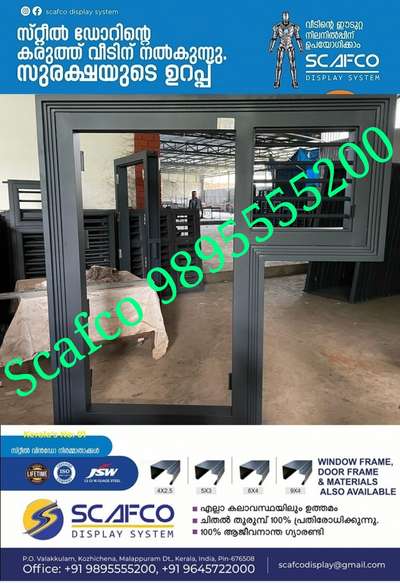 Scafco Steel Door Frame And Window Frames manufacturer 9895555200