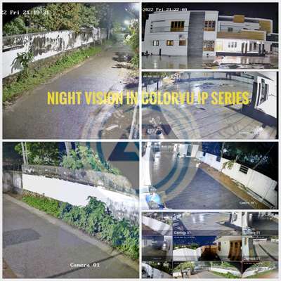 Visual Output on night. ColorVu Series CCTV System