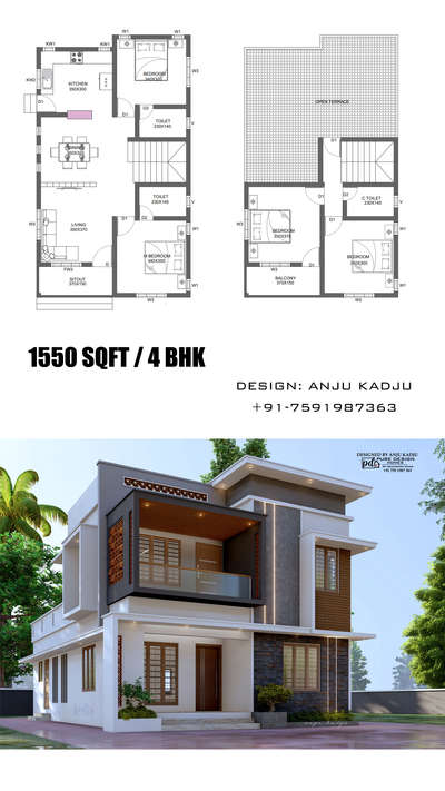 Kerala contemporary house design
4bhk @1550sqft
Designed by 𝓪𝓷𝓳𝓾 𝓴𝓪𝓭𝓳𝓾
ᴩᴜʀᴇ ᴅᴇꜱɪɢɴ ʜᴏᴍᴇꜱ
ᴀʀᴄʜɪᴛᴇᴄᴛᴜʀᴀʟ 3ᴅ ᴅᴇꜱɪɢɴᴇʀ
+91-7591987363
#kerala #housedesign #online #3ddesigner #best3ddesigner #contemporary #housedesigner #4bhk #1500sqft #beautiful #viral #design