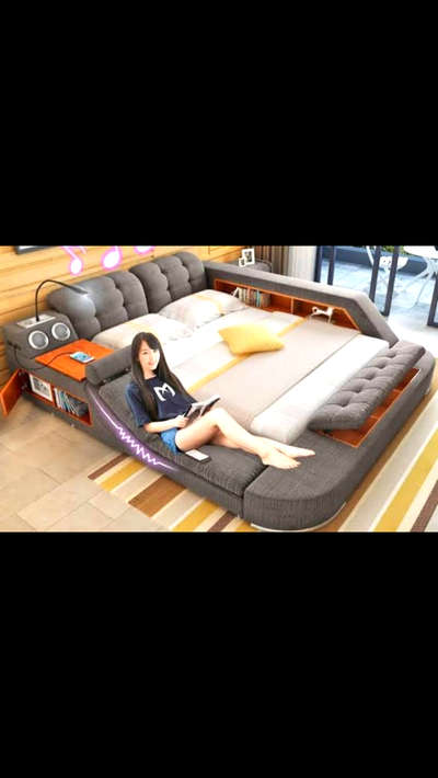 *Super luxury bed with speakers, lighting..*
Everything shown except model included. I Super luxury bed