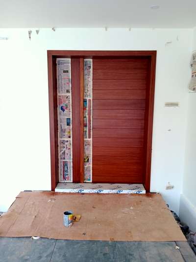 vineer wood polish works door