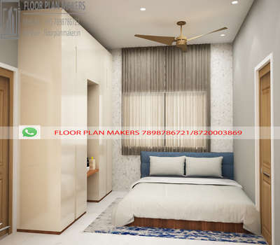 Small Bed room design by floor plan makers 
 #ElevationDesign 
#facadedesign 
 #structuralengineering 
 #CivilEngineer 
 #Architect
#Interior