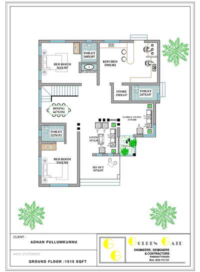 plan with elevation
finishing 1850/sqft