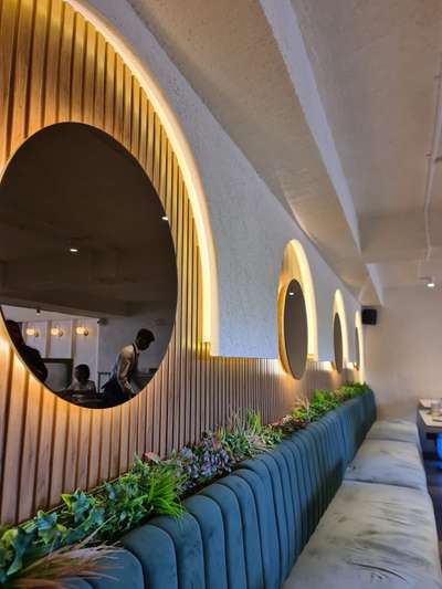 Restaurant wall design  #restrointerior  #restaurantdesign  #InteriorDesigner