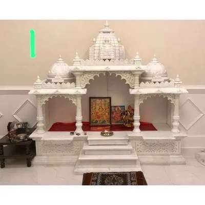 beautiful makrana marble home temple from M Zain Marbles