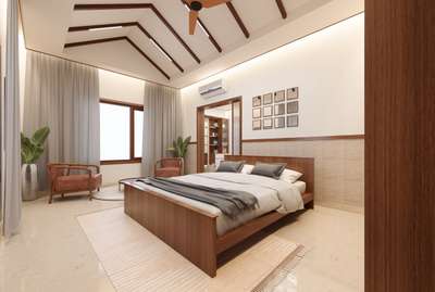 Interior done for Ms. Madri at Calicut #InteriorDesigner  #bedroominteriors #residenceinterior #calicutinterior