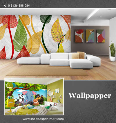 Make your own wallpapers. 

Customised Printing available for various types of designs. 


 #WallDesigns ,  #WallDecors ,  #LivingRoomWallPaper , #WALL_PAPER ,  #wallpaperindia  , #customized_wallpaper ,  #wallpapersticker ,  #walldesign , #wallpaperprice