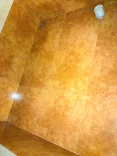 bathroom floor Fazer Apoxy golden