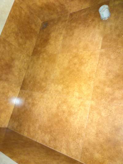 bathroom floor Fazer Apoxy golden