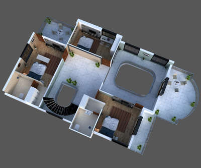 cut section ground floor layout