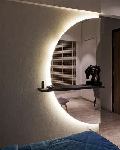 # bedroom mirror  # mirror with led  mirror for  bedroom design idea # beautiful mirror design for bedroom # half mirror # mirror with design # bedroom # mirror design # round mirror  # round mirror design # night mirror on wall # wall mirror for bedroom design