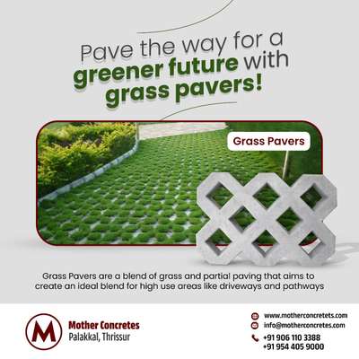 #grasspavers #LandscapeDesign  #InteriorDesigner  #solidblock  #concretebricks  #grasspaver