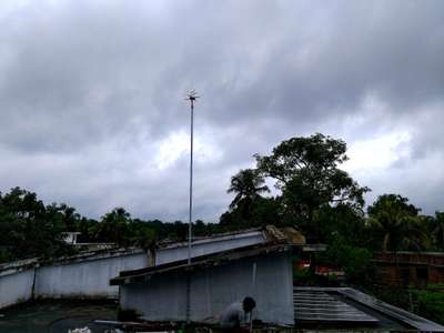 Lightning arrester installed to day @vallam#perumbavoor