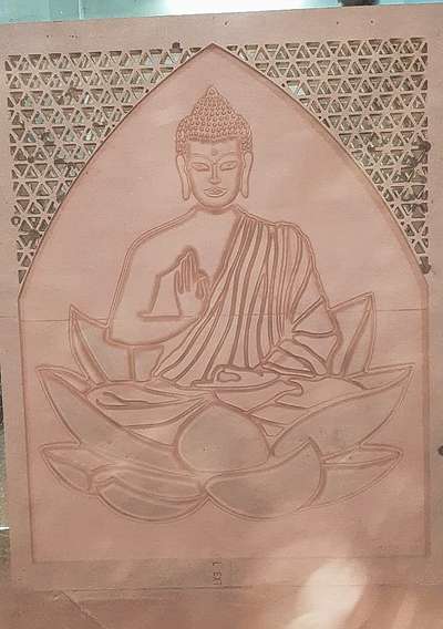 3d Buddha on 17mm mdf CNC machined.. 
#MDFBoard #3d #3dart #Indore #Designs