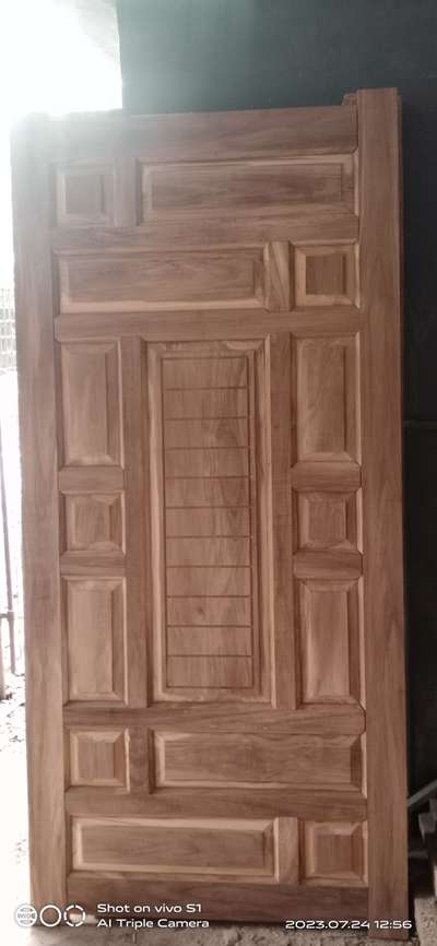 #teak front door