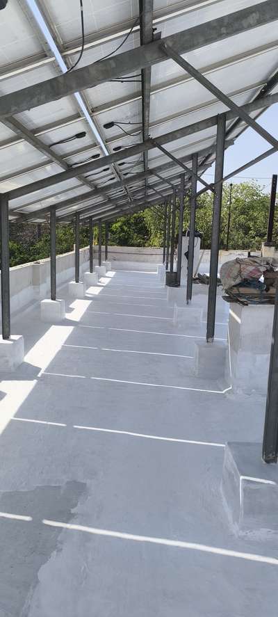 Terrace waterproofing 🌧️ #WaterProofings  #terracewaterproofing