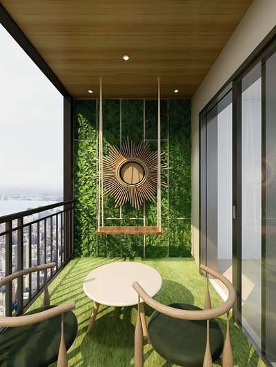 #BalconyGarden #Entrance 
#3Dinterior  #InteriorDesigner