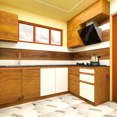 # #LShapeKitchen  #
sq ft 1800
multiwood laminate finished # # # #