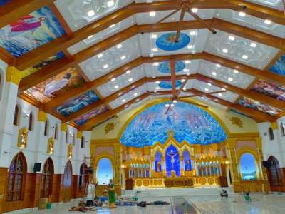 Ceiling work of church