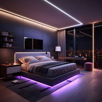 Floating bed