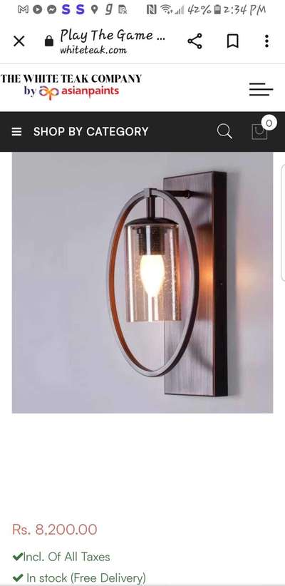 black metal wall lamp 
only on 2000/ -
direct sale with waranty