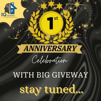 WE ARE GOING TO CELEBRATE OUR 1ST ANNIVERSARY
IQ DESIGNS & CONSTRUCTION
Contact Us : +91 8848721023
 #kerela #trivandrum #constrution #home #shorts #iqdesigns #iqconstruction
