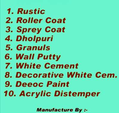 Manufacturer paint...
all india Supply.....
Rustic paint....
call me 📱