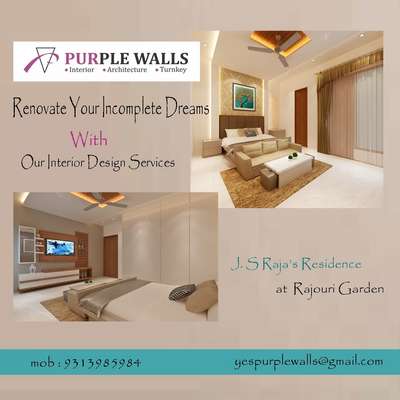 Renovate Your Incomplete Dreams With #Purple_Walls #Architectural&Interior #HouseDesigns