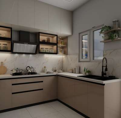 modular kitchen 
L shape 
u shape