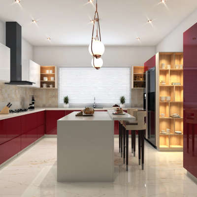 #ModularKitchen  #LargeKitchen  #KitchenInterior