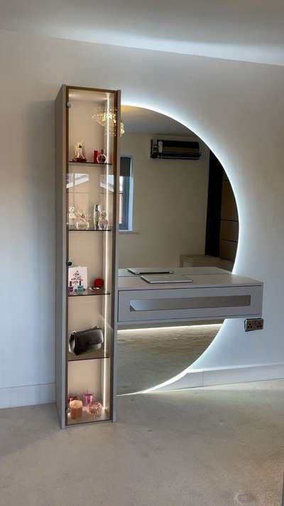 #Half round mirror dressing unit ..