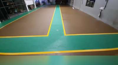 pu self labelling waterproofing PU epoxy flooring complete