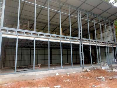 tuffen glass frame work using GP tubes in edappal #tuffenglass  #gptubes  #structuraldesign