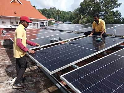 Installation of 24kW Solar Power Plant @ Brindavan Residency, Ettumanoor