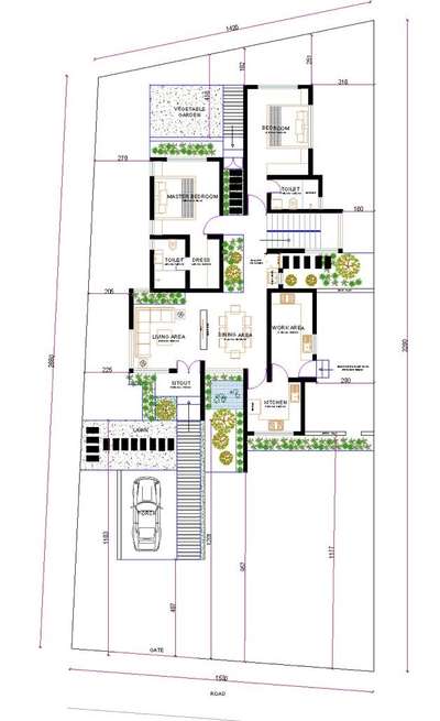 2100 sq ft residence plan
Ground Floor
 #FloorPlans  #plandesignHouse_Plan #architectureldesigns  #3DKitchenPlan  #architecturedesigners