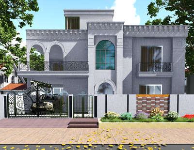 50x50 Elevation design gwalior  #Architect  #ElevationDesign