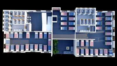 3D floor plan 
Hostel building 
.
.
.
.
 #3Dfloorplans  #FloorPlans  #Beds
