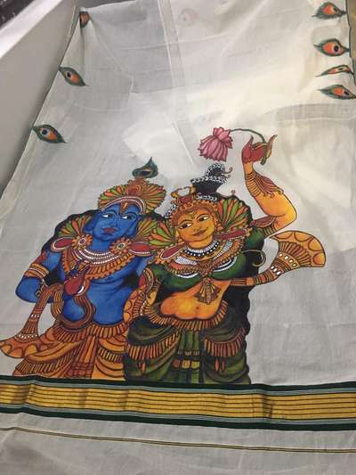 mural in saree