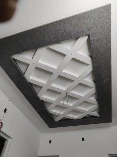 Gypsum with laminated Plywood ceiling