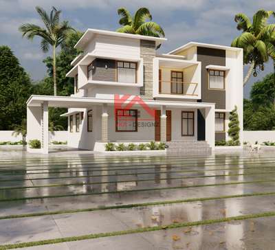 exterior 1800/-
 #KeralaStyleHouse #ContemporaryHouse  #boxtypehouse  #home3ddesigns