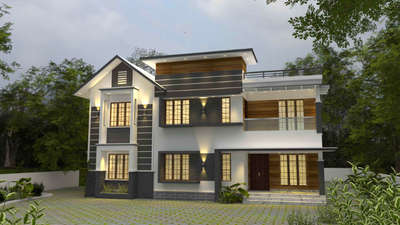 3BHK 2294 Sq.Ft. 2Storey Residential Building at Adoor #KeralaStyleHouse  #keralahomestyle