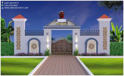 Prajapati Samaj Dharamshala Gate # Udaipurwati
Design by - Aarvi Architects (6378129002)