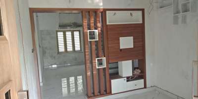 hall partition with tv unit