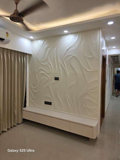 ASHIANA TOWN L-425 3BHK APARTMENT INTERIOR 
 #Architectural&Interior #woodenwork #3dpanel #cncwoodcarving #flaseceiling