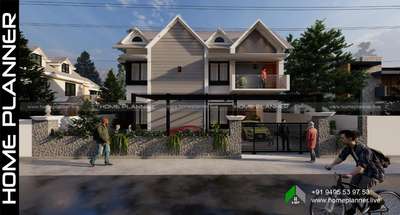 Proposed home design.
Location - Trivandrum
 #colonialhouse #colonialarchitecture  #colonialvilladesign  #ElevationDesign #architecturedesigns