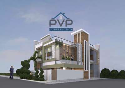 Modern elevation By PVP CONSTRUCTION