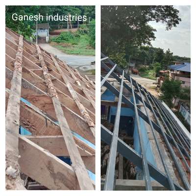 Ganesh Industries roofing work. ph 81296 54656