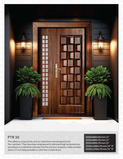 PTR 30 Steel Security Main Door  #GIDoor #Steeldoor #readymadedoors made doors#